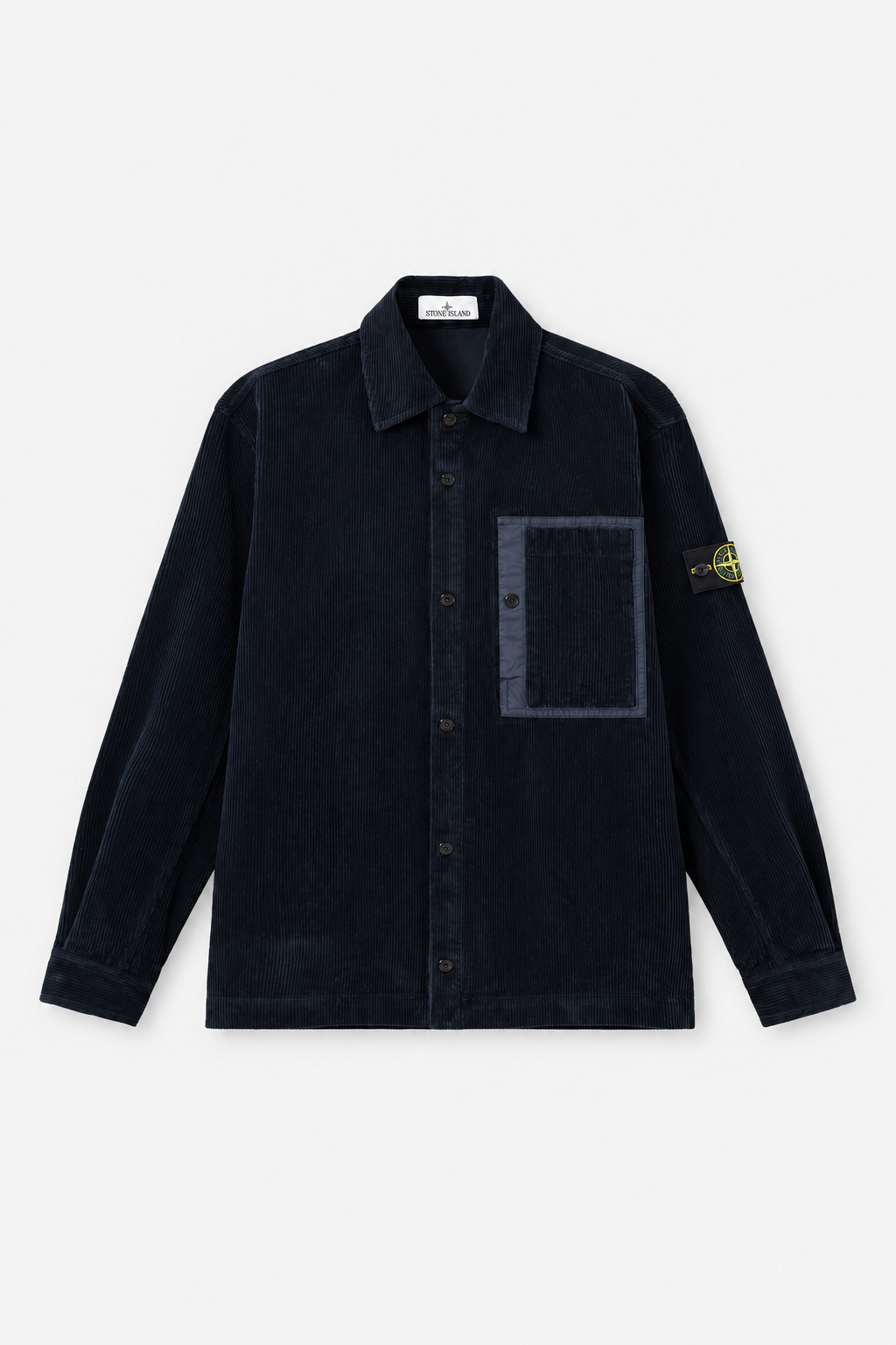 1200016 ORGANIC COTTON CORDUROY 800 - Námořnická modrá