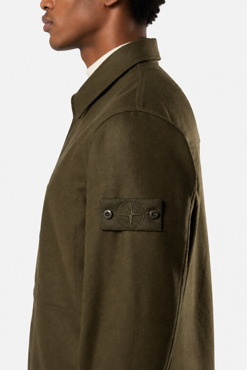1200020 WOOL NYLON FLANNEL_S.I. GHOST - Vojenská zelená