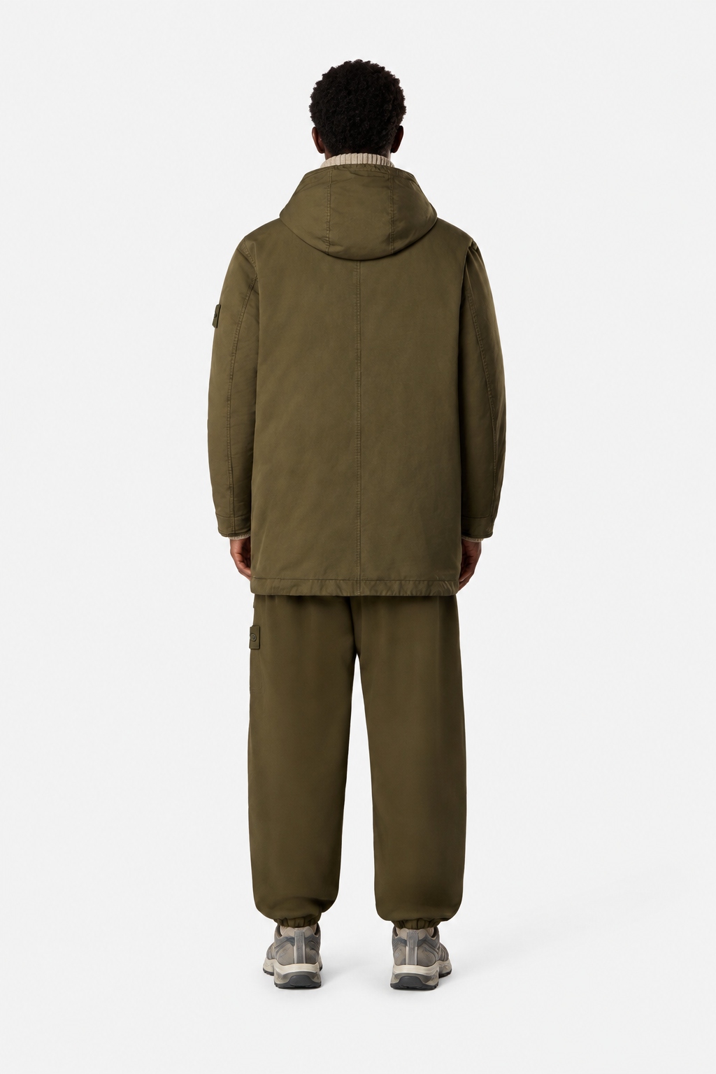 3100024 WOOL NYLON FLANNEL_S.I. GHOST - Vojenská zelená