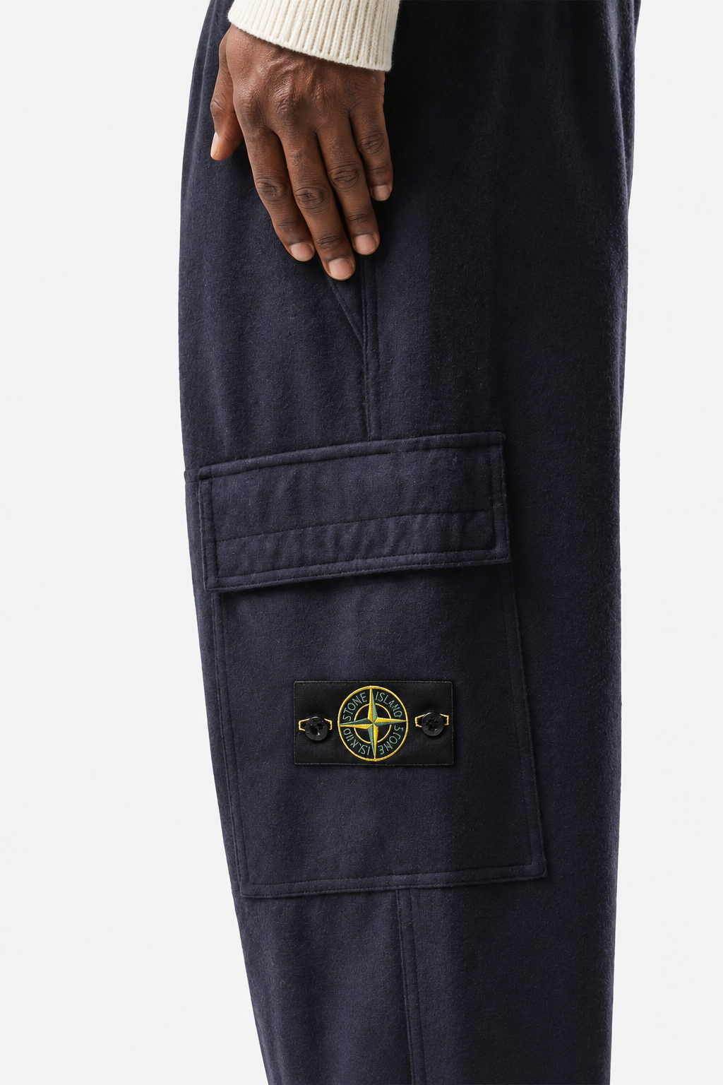 3100050 WOOL NYLON FLANNEL-TC - Námořnická modrá