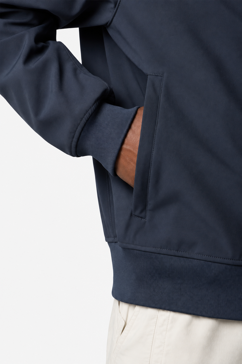 4100118 LIGHT SOFT SHELL-R E.DYE® TECHNOLOGY IN RECYCLED POLYESTER - Námořnická modrá