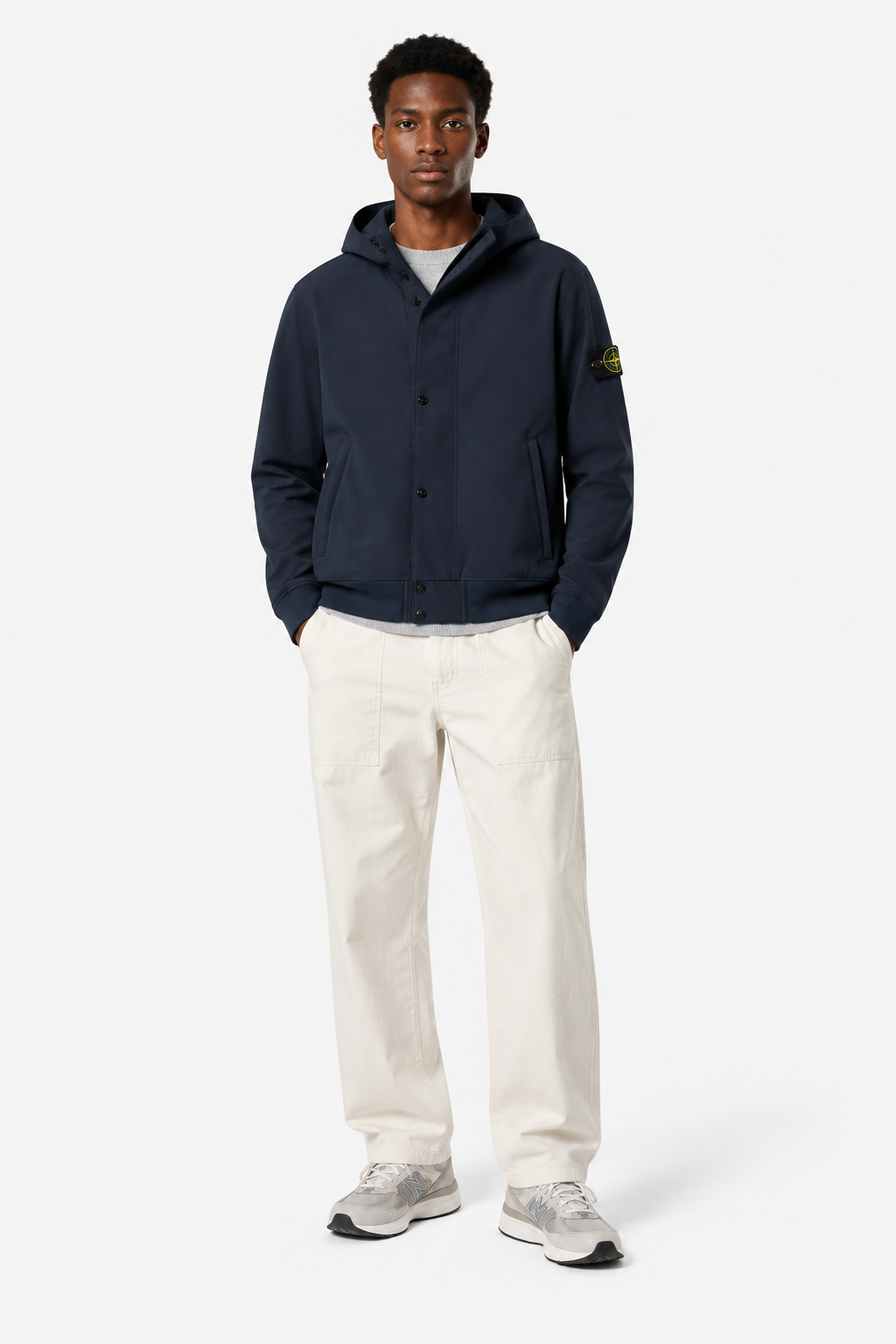 4100118 LIGHT SOFT SHELL-R E.DYE® TECHNOLOGY IN RECYCLED POLYESTER - Námořnická modrá