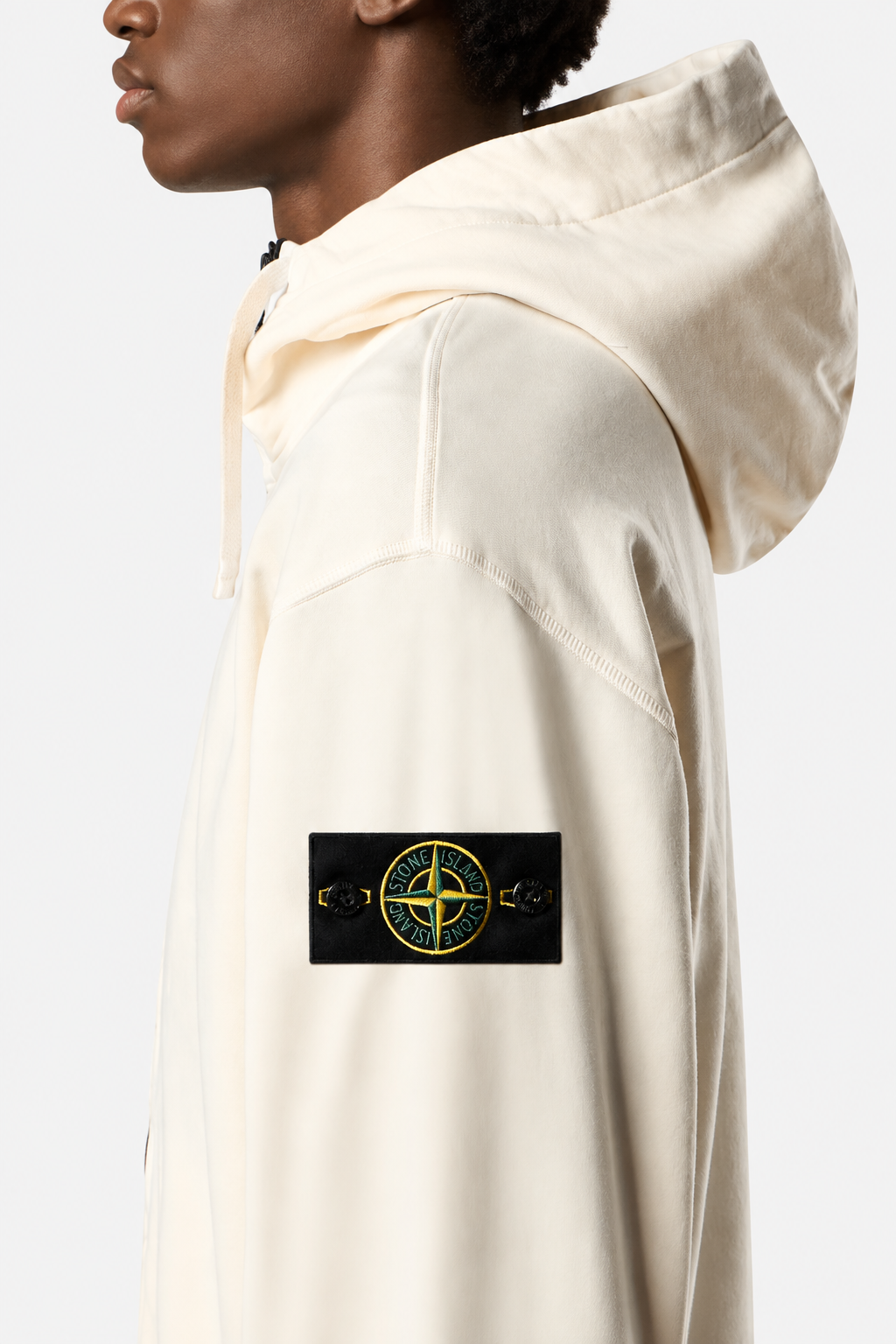 6100009 ORGANIC COTTON FLEECE - Slonová kost