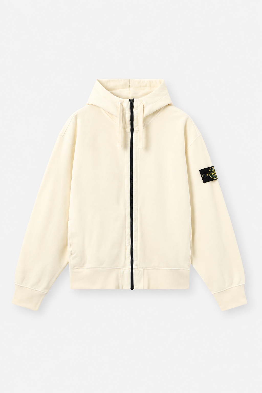 6100009 ORGANIC COTTON FLEECE - Slonová kost