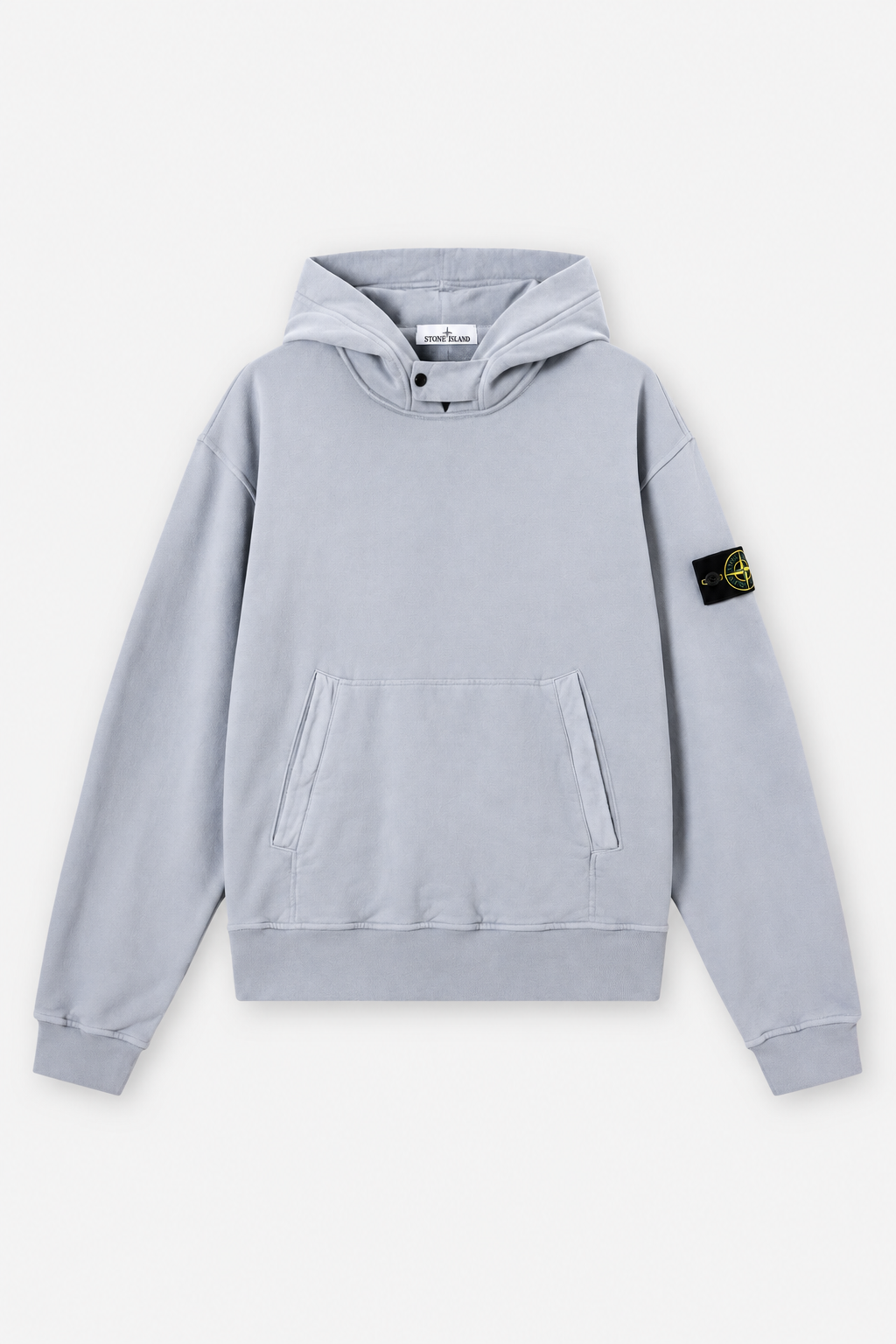 6100023 BRUSHED ORGANIC COTTON FLEECE - Popelavě šedá
