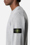 6100060 ORGANIC MÉLANGE COTTON FLEECE - Prachově šedý melír