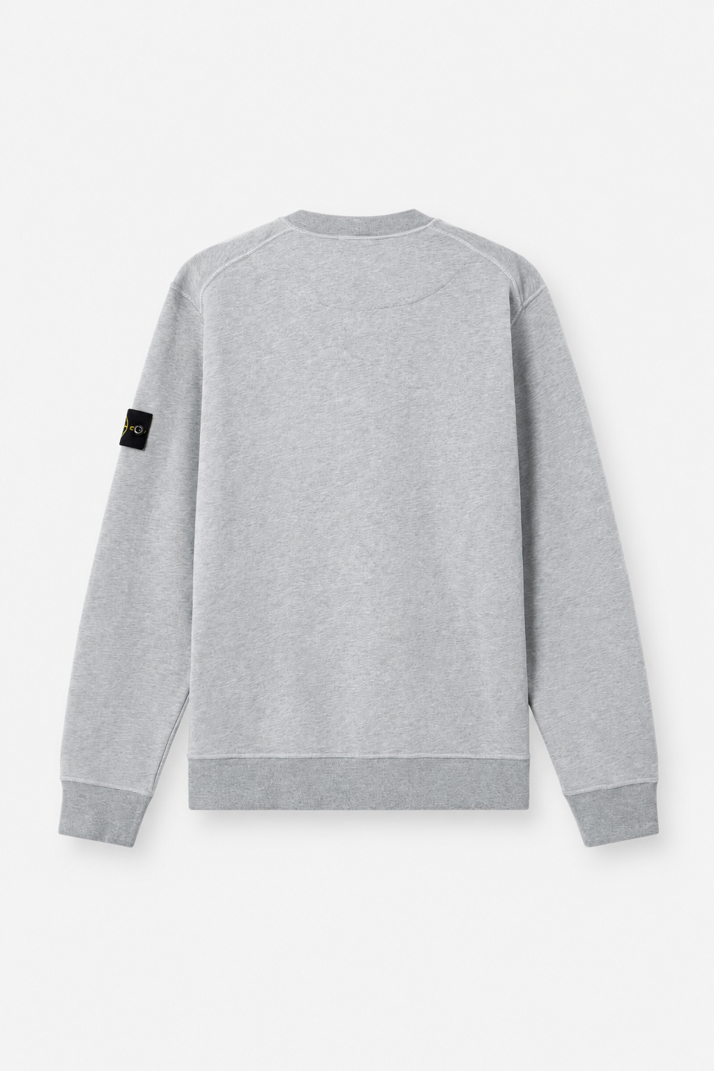 6100060 ORGANIC MÉLANGE COTTON FLEECE - Prachově šedý melír