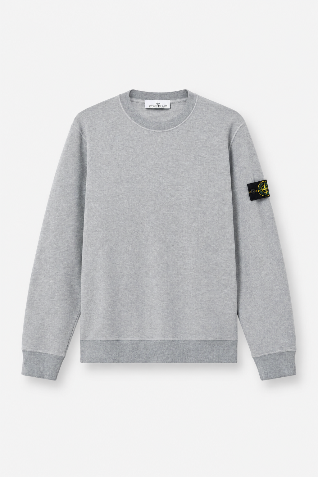 6100060 ORGANIC MÉLANGE COTTON FLEECE - Prachově šedý melír