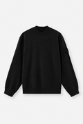 6100069 STRETCH COTTON FLEECE_S.I. GHOST - Černá