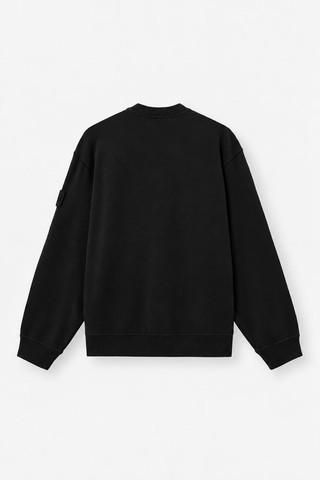 6100069 STRETCH COTTON FLEECE_S.I. GHOST - Černá